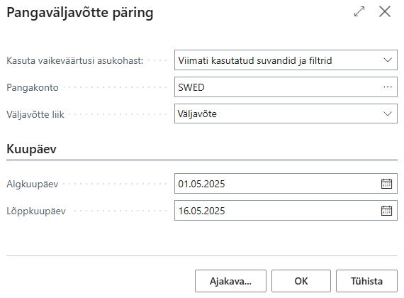 Statement type selection